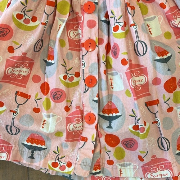 Little miss marmalade ice cream and sweet tears buttons front ruffle dress 8 - Picture 2 of 5